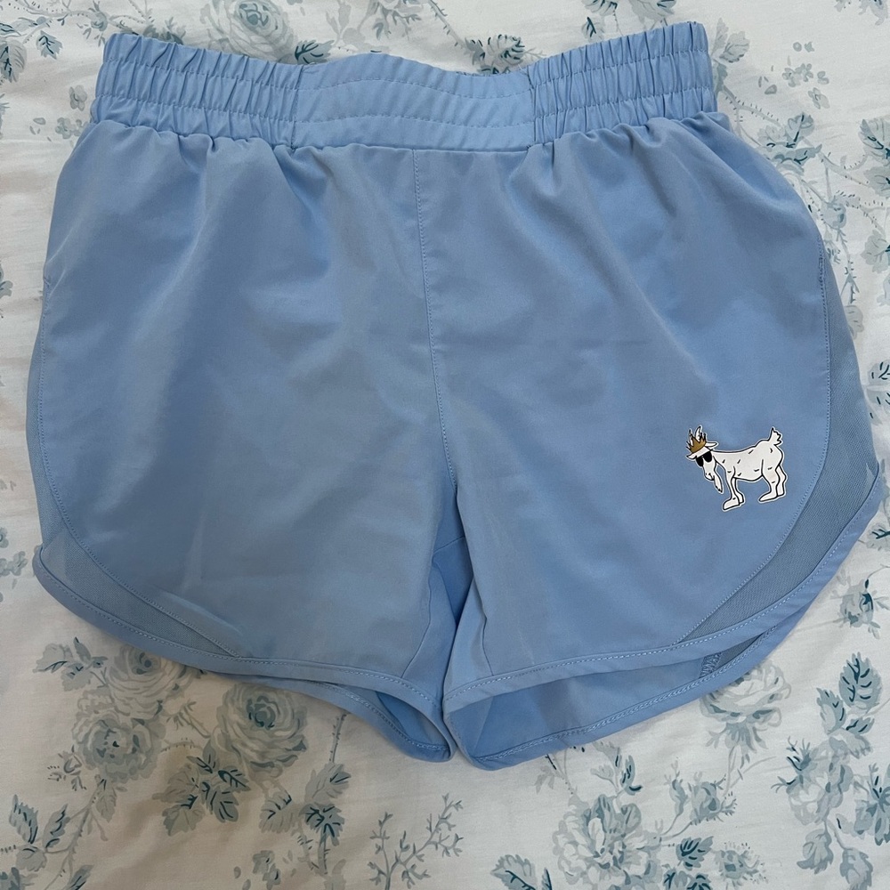GOAT Lax Athletic Shorts with Elastic Waistband and Moisture-Wicking Fabric NWOT
